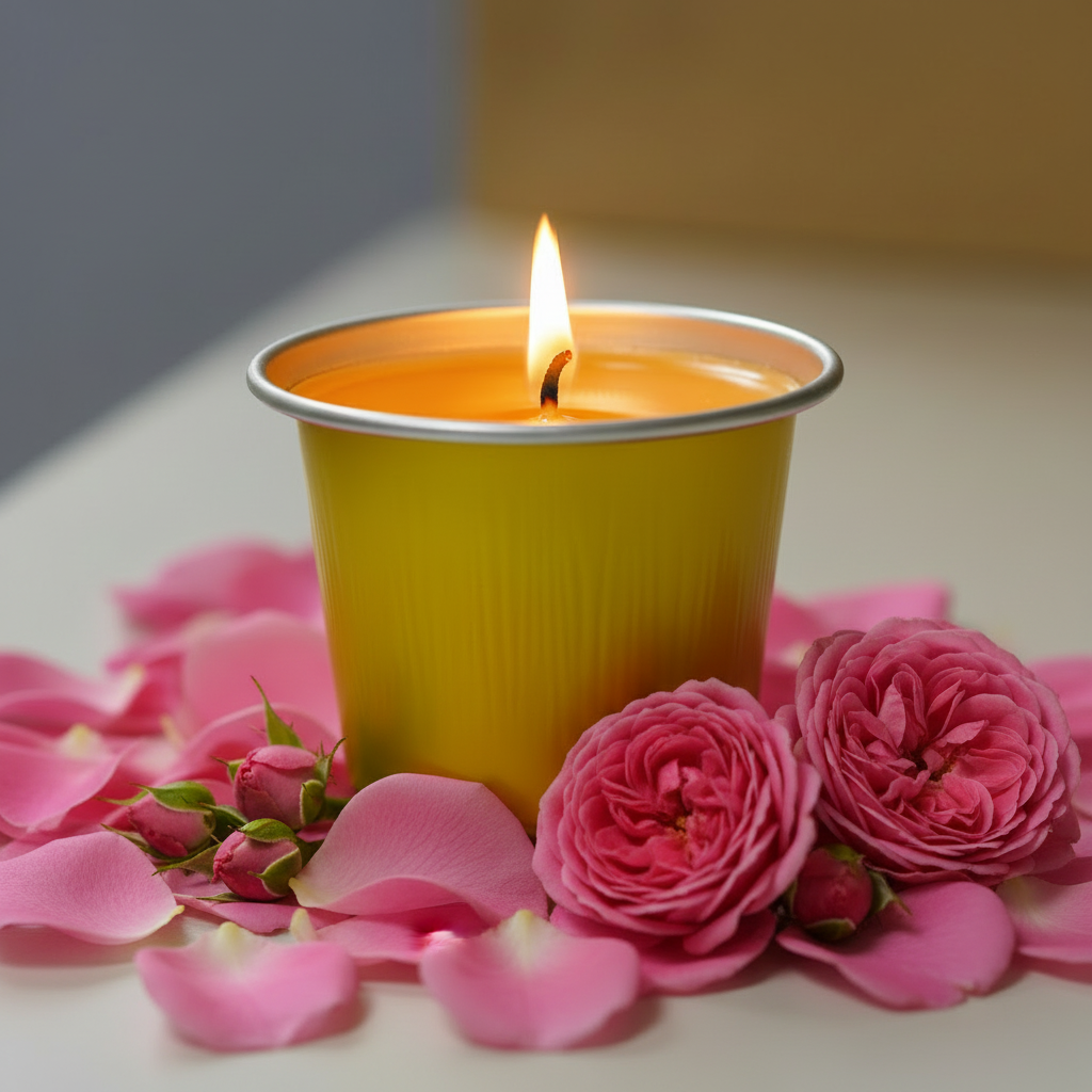 Rose Candle